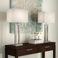 Jacinda 29.5" Silver Table Lamp Set (Set of 2) Retails $180.00 W/Tax!