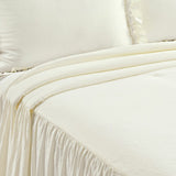 Jadyn Shabby Elegance Ruffle Lace 3Pc Bedspread Set, Queen, Ivory! Retails $242 W/Tax on Sale!
