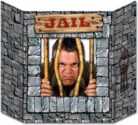 Beistle 57985 Jail Decorative Photo Prop, 3-Feet 1-Inch by 25-Inch! This fun western photo prop is printed with a jail window scene with the face of the person cut out to take a fun picture.