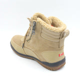 Brand new Pajar Women's Jeana Winter Boots Beige Lace Up Faux Fur Lined Zipper Flat Heel 8-8.5! -30C Rated! Retail $218+
