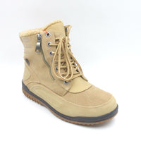 Brand new Pajar Women's Jeana Winter Boots Beige Lace Up Faux Fur Lined Zipper Flat Heel 8-8.5! -30C Rated! Retail $218+