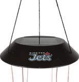 New in box! Winnipeg Jets LED Solar Light Mobile wind chime, lights up the NHL Logo