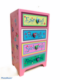 Miniature Wooden Chest of Drawers Jewelry Box! Super Cute & Functional!