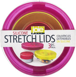 New in package! Joie Silicone Stretch Lids, Reusable Food Storage Lids, Set of 3