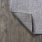 New Very Soft Great Quality Area Rug! JONATHAN Y Haze Solid Low-Pile Grey 5 ft. x 8 ft, Made in Turkey!