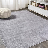 New Very Soft Great Quality Area Rug! JONATHAN Y Haze Solid Low-Pile Grey 5 ft. x 8 ft, Made in Turkey!