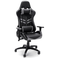 Brand New Fully Assembled Jones Street Racing Ergonomic Softhread Leather Gaming Chair, Black/Grey! Retails $407+