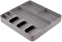 New Joseph Joseph 85127 DrawerStore Organizer Tray, Utensil and Gadgets, Grey