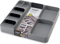 New Joseph Joseph 85127 DrawerStore Organizer Tray, Utensil and Gadgets, Grey