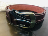 New Men's Leather Belt by J Scott, Sz 40 Reddish Brown
