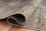 New Wayfair Chris Loves Julia x Loloi Jules Collection Area Rug JUL-05 Lagoon / Brick 2'-3" x 3'-9", Retails $70+