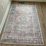 New Ultra Soft Chris Loves Julia x Loloi Jules Natural / Ocean Rug, 2'3 X 3'9! Great Quality!