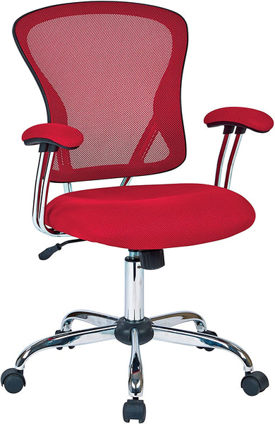 Brand new in box! Ave Six Juliana Task Chair with Red Mesh Fabric Seat! Retails $358 W/Tax!