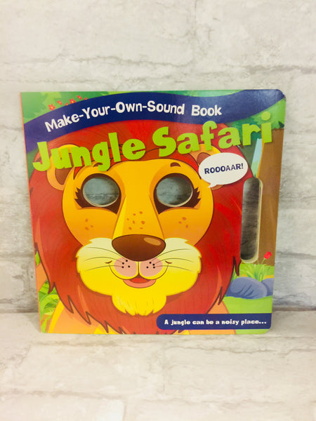 Make-Your-Own-Sound Board Book! Jungle Safari 10 Pages, Age Range 5-6 Years! Retails $10+