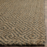 Safavieh Natural Fiber Collection Hand Woven Natural and Grey Jute Area Rug (3' x 5') Retails $143 W/Tax