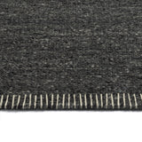 Hand Woven & Hand Serged 5x8 Wool Area Rug in Charcoal Grey by Kaleen Rugs! Made in India! Retails $507 US+