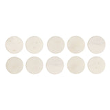 New Wayfair Gorgeous Keebie Hand Crafted Round Natural Marble Stone Knob Multipack (Set of 10), White, Made in India!