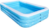 New in box! Keeypon Large Inflatable Swimming Pool for Kids and Adults 118”x 73”x 20”, Retails $140+