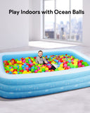 New in box! Keeypon Large Inflatable Swimming Pool for Kids and Adults 118”x 73”x 20”, Retails $140+