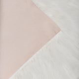 New Wayfair Kemmi Faux Sheepskin Area Rug in White, 3 Ft Round!