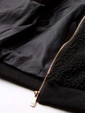 New Kensie - Girl's Outerwear Girls' Little Teddy Bomber Jacket, Black, Sz 6X!