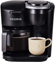 Keurig K-Duo Essentials Single Serve and Carafe Coffee Maker, Black! The perfect coffee maker for any occasion with a 12 cup glass carafe with heating plate. Retails $200+