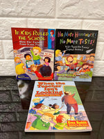 New 3 Book set, Paperback! If Kids Ruled The School, No More Homework No More Tests & When The Teacher Isn't Looking