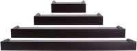 Brand new in box! Kiera Grace Vertigo Set of 4 Ledge Shelves, 6 Inch, 12 Inch, 20 Inch, 24 Inch - Black