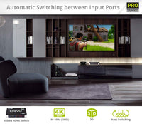 New Kinivo 550BN 4K HDMI Switch 5-Port with IR Remote - Supports 4K 60Hz UltraHD, High Speed(18Gbps), HDR, HDCP 2.2 & 3D