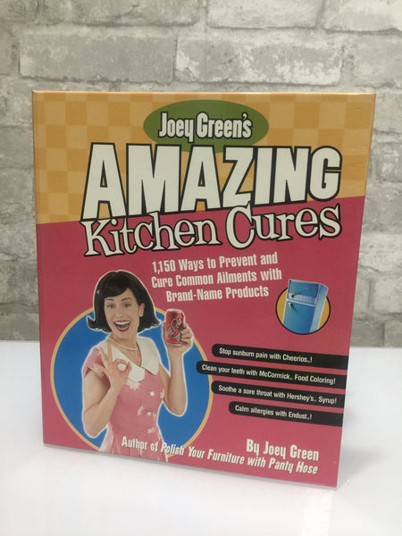 Brand new Joey Greens Amazing Kitchen Cures 1150 Ways to Prevent & Cure Common Ailments With Brand-Name Products Hardcover! Retails $22.95US+