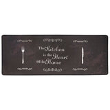 Black Kraig Anti-Fatigue Mat "THE KITCHEN IS THE HEART OF THE HOME" 18X47! Retails $113+