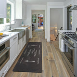 Black Kraig Anti-Fatigue Mat "THE KITCHEN IS THE HEART OF THE HOME" 18X47! Retails $113+