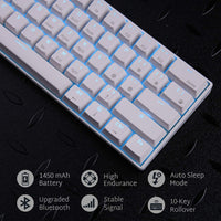 New in box! RK ROYAL KLUDGE RK61 Wireless 60% Mechanical Gaming Keyboard, White! Retails $80+