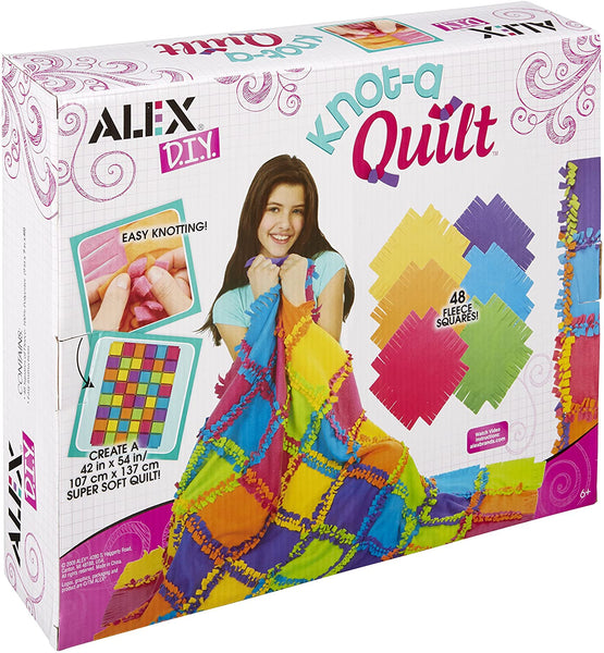 Alex Toys Knot-A-Quilt! Create a Super Soft Quilt! No Needles! No Stitching! No Stuffing! Just Knotting.