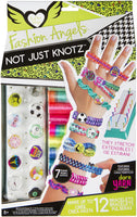 Fashion Angels Not Just Knotz Bungee Braids Kit! Use the loom with movable pegs to make 7 different styles of knotted bracelets! Makes 12 in total!