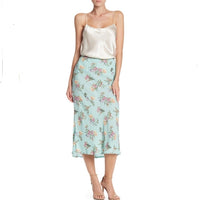 Women's Know One Cares Floral Print Midi Skirt, Sz XS!