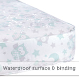 New KOLCRAFT PEDIATRIC 800 EXTRA FIRM 80 CRIB MATTRESS, OWL PRINT! Waterproof surface & binding!