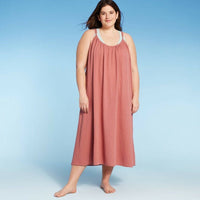 New Women's Women's Midi Cover Up Dress! Roomy, perfect for summer! Mauve, PLUS 1X/2X!