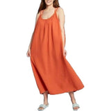 New Women's Women's Midi Cover Up Dress! Roomy, perfect for summer! Rust PLUS Sz 1X/2X!