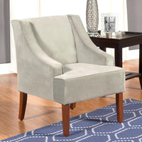 Brand new Altamahaw 18.5" Swoop Side Chair in Light Grey Upholstered Velvet Fabric! Retails $560+