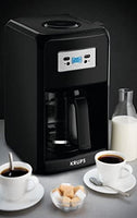 KRUPS EC3110 12-Cup Glass Carafe Programmable Coffee Maker, Black! Item shows Light Use, Tested, Includes Box, Manual & 14 Day Guarantee!