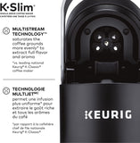 New in box! Keurig K-Slim Single Serve K-Cup Pod Coffee Maker, Featuring Simple Push Button Controls And MultiStream Technology, Black