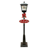 New in box! 6 Ft Tall Musical LED Let it Snow Lamp Post with Cascading Snowfall Effect! For Indoor & Limited Outdoor Use! Over 20 Christmas Melodies!