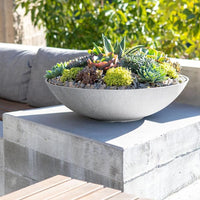 New Amazing Large Veradek LANE BOWL planter – 32 inch Diameter Grey! Quite Large, much larger than pic shows, nearly 3 feet in diameter! Also great as a fountain! Retails $110+