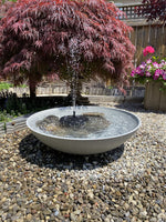 New Amazing Large Veradek LANE BOWL planter – 32 inch Diameter Grey! Quite Large, much larger than pic shows, nearly 3 feet in diameter! Also great as a fountain! Retails $110+