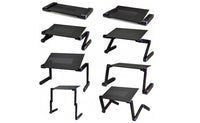 New Multifunctional Portable Laptop Desk Stand/Table, Black! The laptop holder allows you to use 13’’-17’’ laptop
