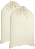 Brand new Cotton Craft - 2 Pack Extra Large 100% Cotton Canvas Heavy Duty Laundry Bags - Natural Cotton - 28x36 Inch! Also great to use as hamper liners! Retails $49+
