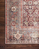 New Loloi II Layla Collection Area Rug Runner, LAY-11 Cinnamon / Sage 2'-6" x 9'-6"