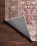 New Loloi II Layla Collection Area Rug Runner, LAY-11 Cinnamon / Sage 2'-6" x 9'-6"