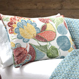 New Lush Decor Vibrant Lush Decor Layla Quilt Floral Leaf Print 3 Piece Reversible Bedding Set, Orange & Blue! King! MSRP $249+